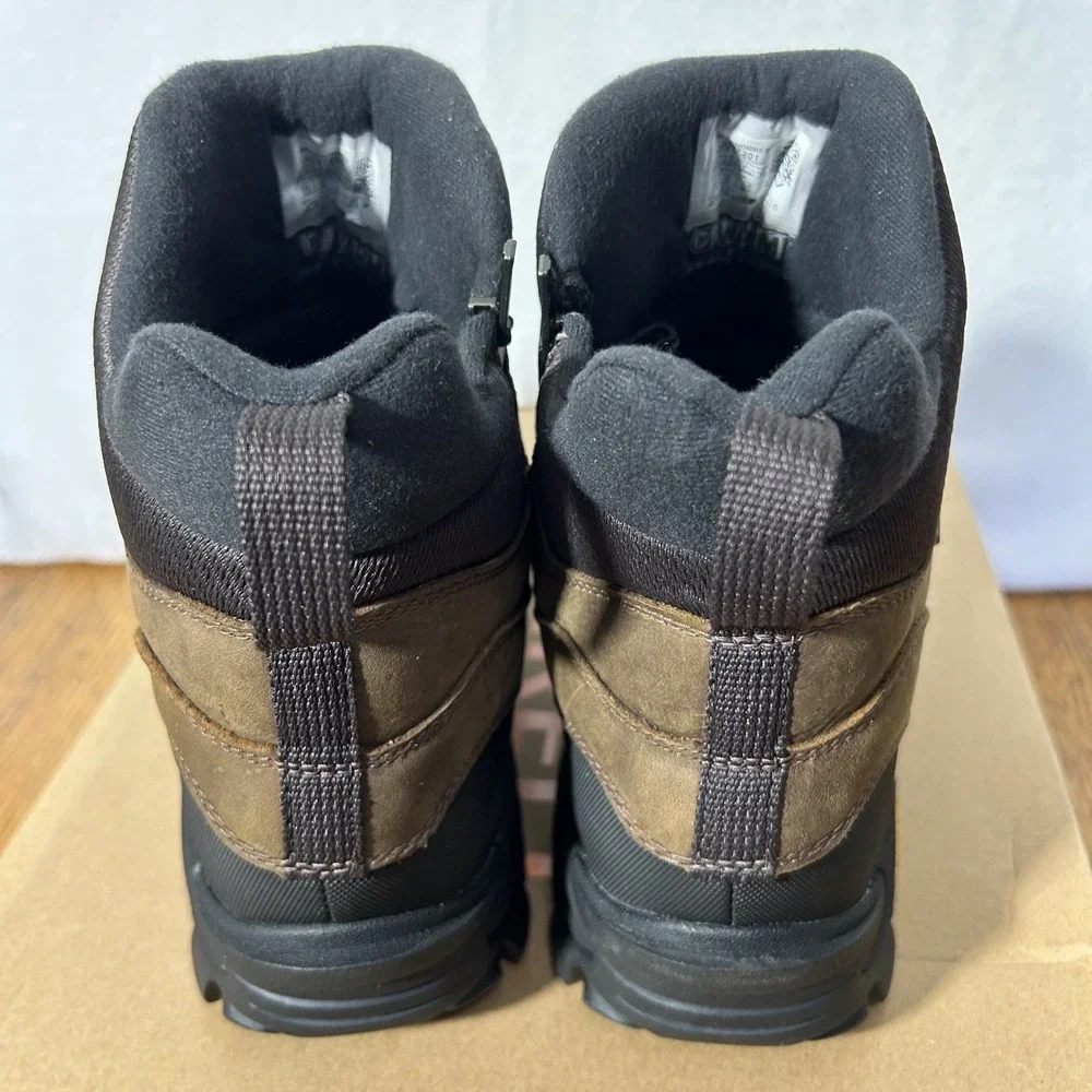 Merrell Mens Size 9.5M Coldpack 3 Thermo Tall Zip Waterproof Brown Boots